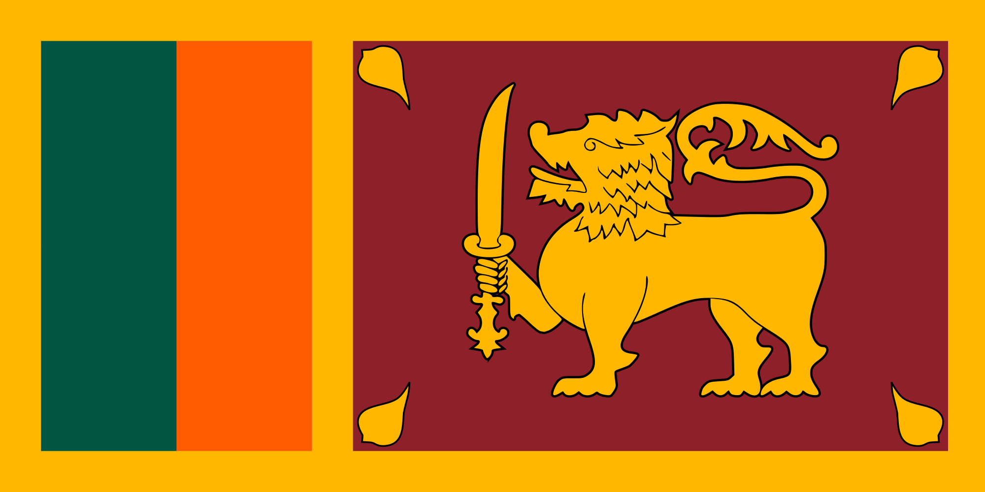 Νότια Ασία: Σημαία Σρι Λάνκα Sri_Lanka 