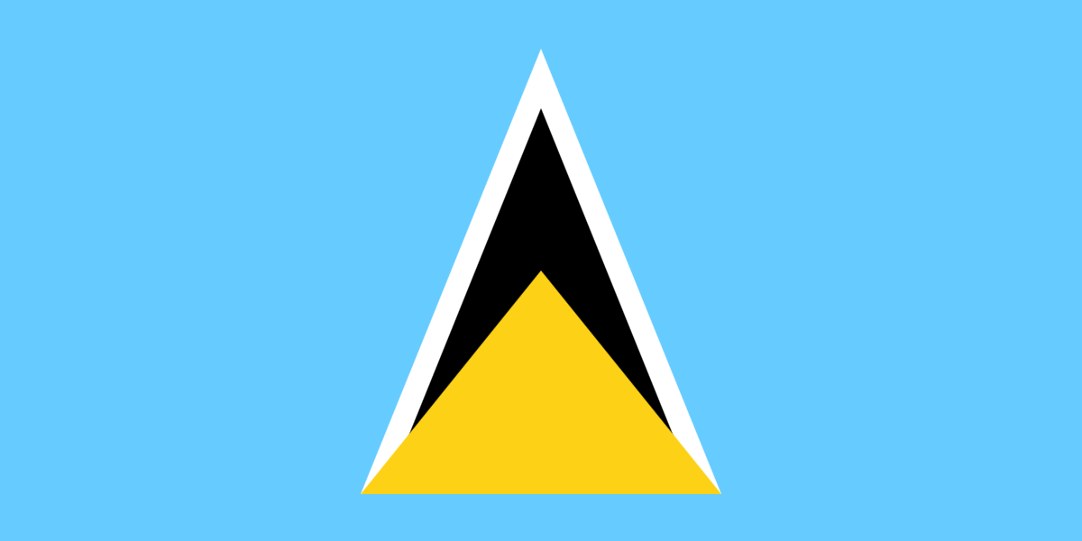 Καραϊβική: Σημαία Αγίας Λουκίας agia-loukia 