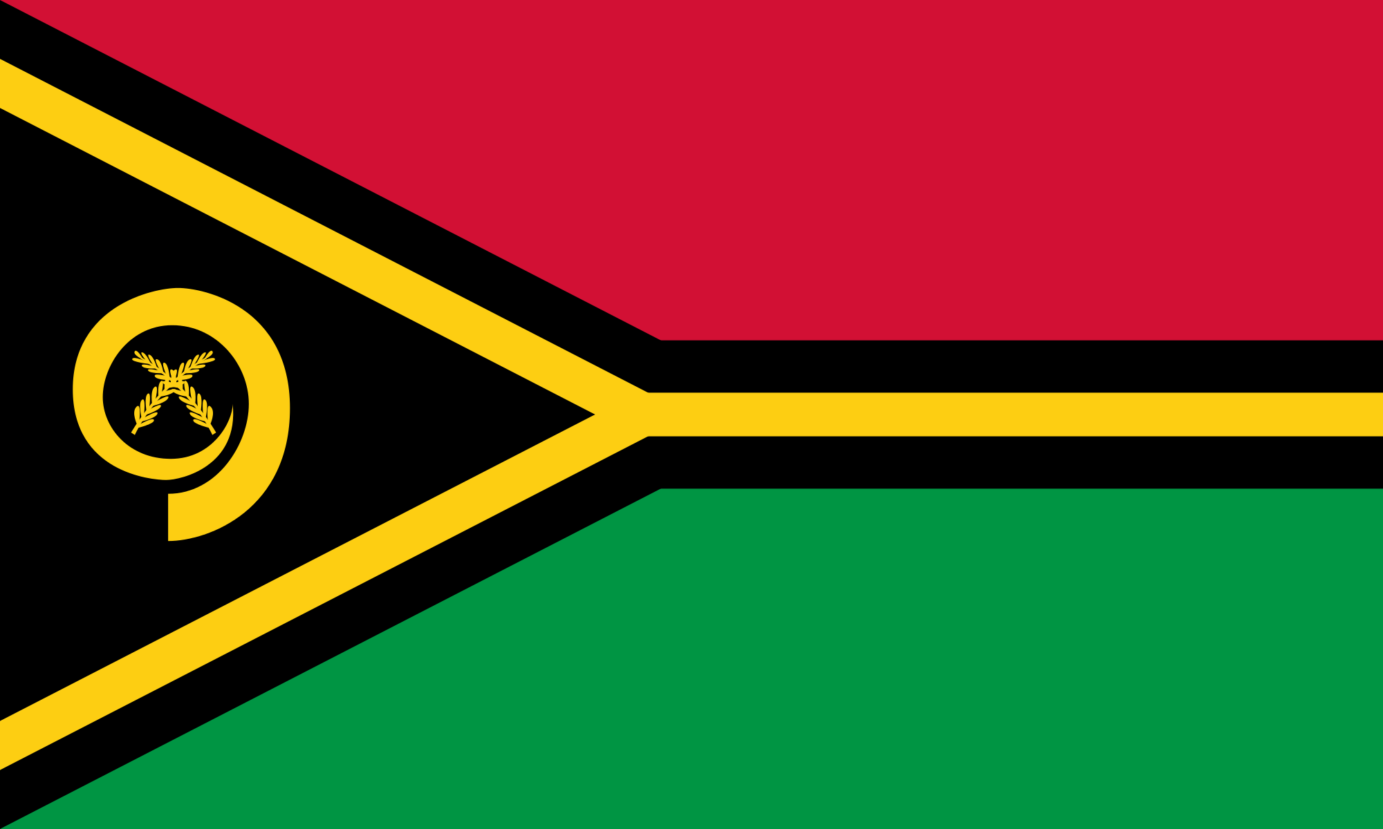 Ωκεανία: Σημαία Βανουάτου banaoutou 