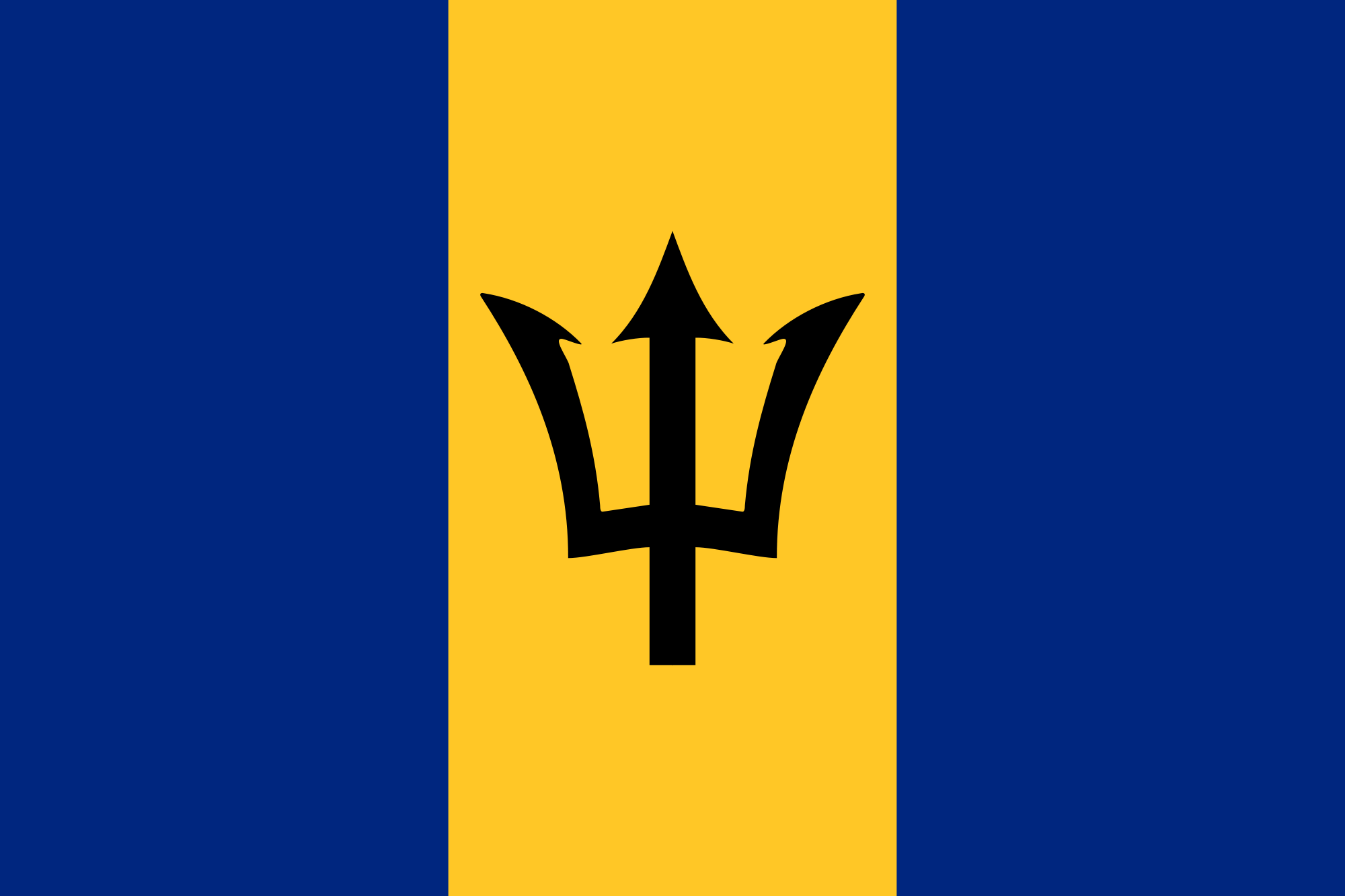 Καραϊβική: Σημαία Μπαρμπάντος barbados 
